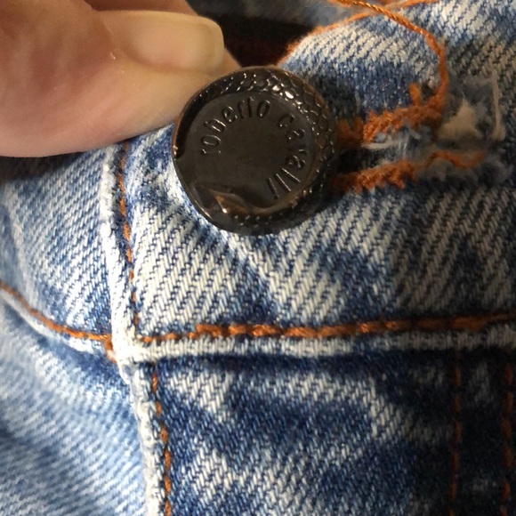 Roberto Cavalli light wash bohemian jeans - Picture 5 of 7